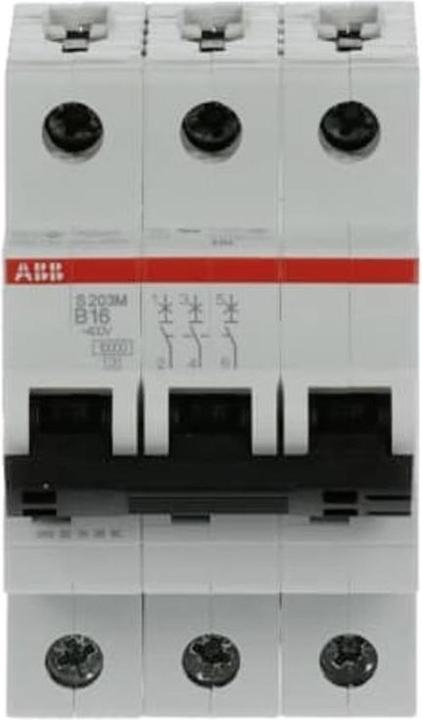 Actual product image ABB Automatic circuit breaker S200 type B 16A 10kA
