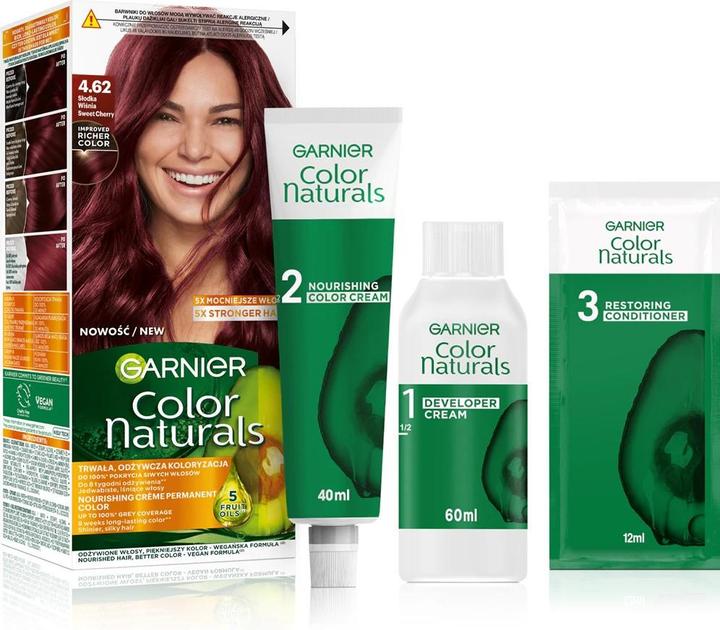 Actual product image Garnier Colour Naturals Hair Dye 4.62 Sweet Cherry (4.62 Sweet cherry)