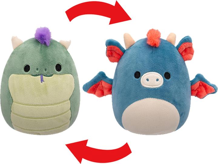 Produktbild Squishmallows 13 cm P20 Flip A Mallows - Magtus Basilisk/ Carin Dragon
