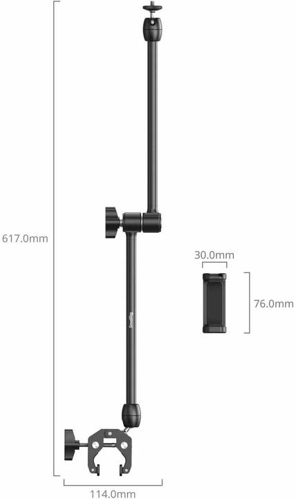 Image du produit SmallRig Desktop Magic Arm mit krabbenförmigem Klemmensatz