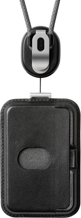 Actual product image Orbitkey ID Card Holder Pro with neck strap, black