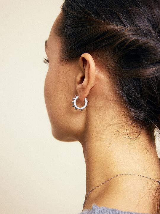 Actual product image Edblad Ohrringe PEAK HOOPS ICON Steel (Metal)