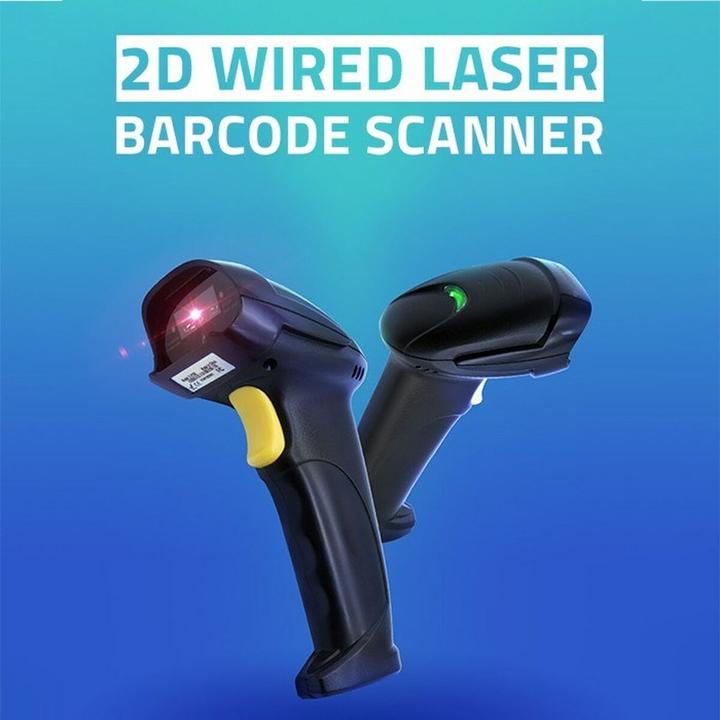 Actual product image Qoltec Laserowy czytnik kodów kreskowych 1D | 2D | czarny (1D barcodes, 2D barcodes, QR Code)