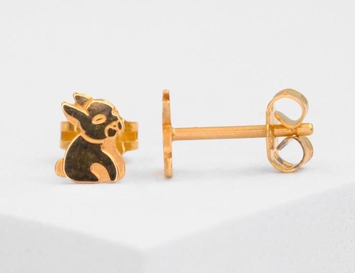 Produktbild Muau Ohrstecker (Gelbgold)