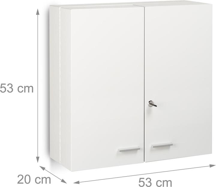 Image du produit Relaxdays Armoire à médicaments (53 x 20 x 53 cm)