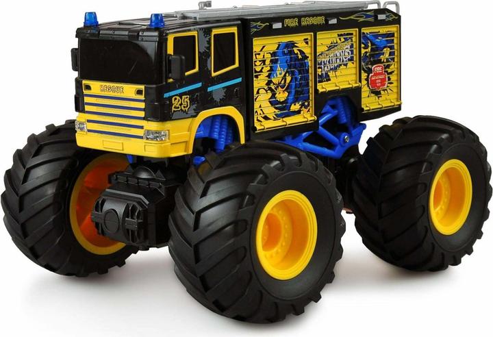Image du produit Amewi Monster Fire Brigade Camion monstre brossé électrique 2WD 1:18 RTR bleu