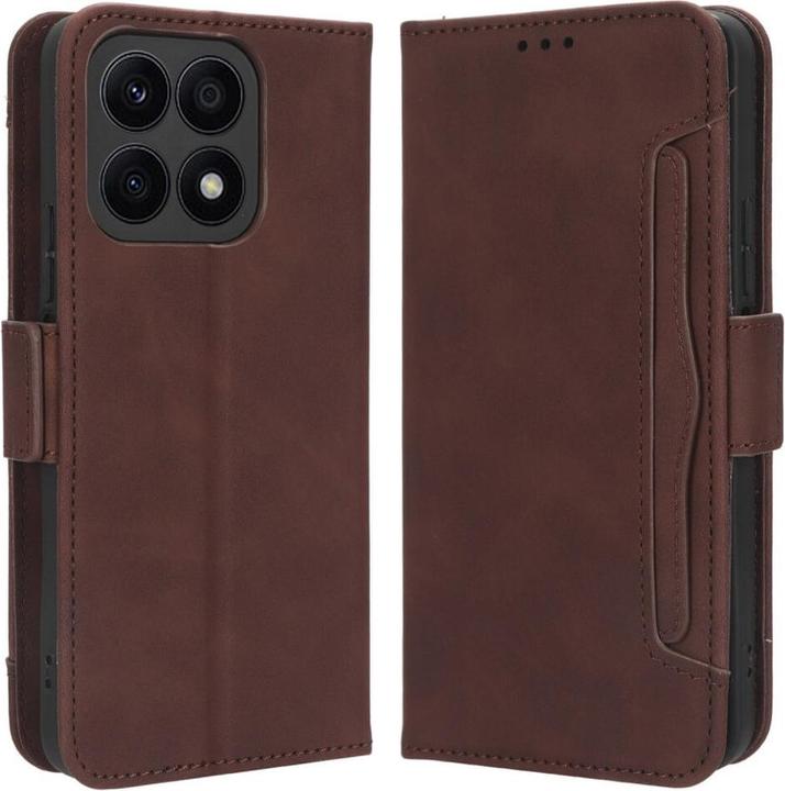 Image du produit Cover-Discount Honor X8a - Étui avec de nombreuses poches pour cartes marron (Honor X8a)