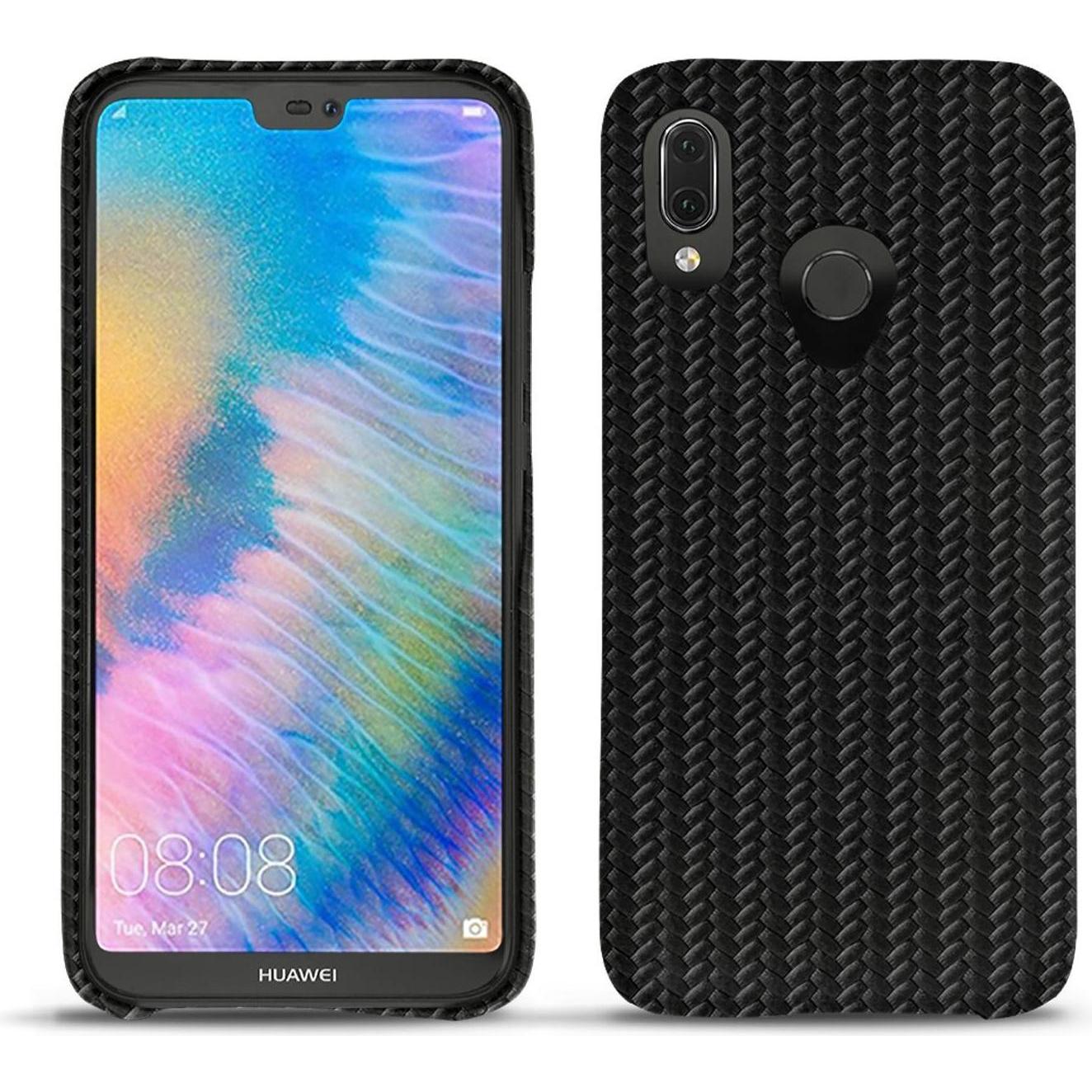Noreve Lederschutzhülle (Huawei P20 Lite), Smartphone Hülle, Schwarz