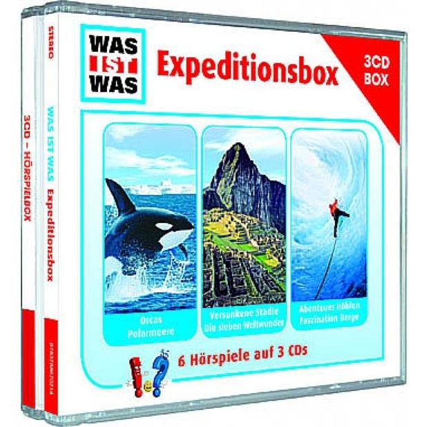 Thumbnail - Was Ist Was 3-Cd Hörspielbox Vol.2-Expeditionsbox, Hörbücher von Crock Krumbiegel, Kurt Haderer, Dr. Manfred Baur, Anna ...