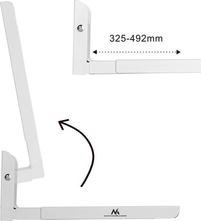 Actual product image Maclean handle for MC-915W microwave oven (Wall, 30 kg)