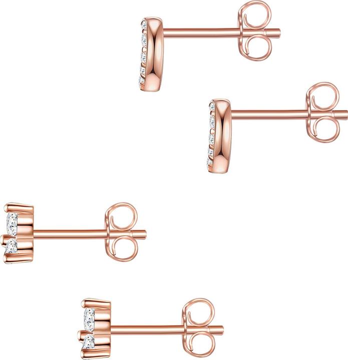 Immagine prodotto Glanzstücke München Donna Cuore in argento Sterling Cubic Zirconia Oro Rosa - 23820 (Argento)