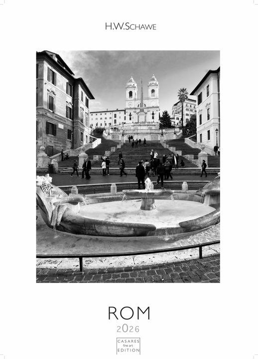 Produktbild Rom schwarz-weiss 2026 S 29x21cm (29 x 21 cm)