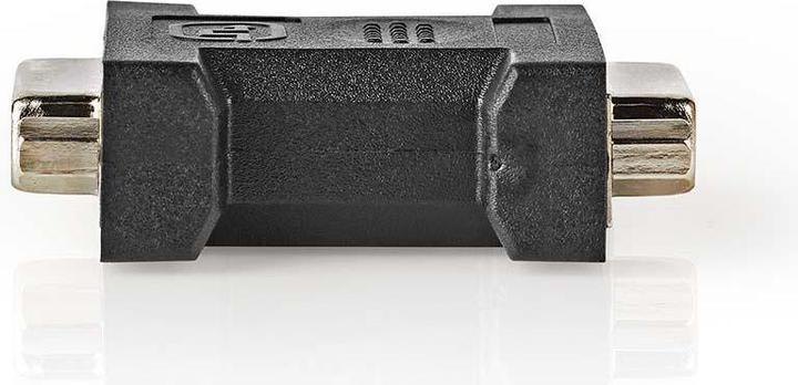 Actual product image Nedis DVI Adapter DVI-I 24+5-Pin Female DVI-I 24+5-Pin Female Nickel Plated Straight PVC Black Polyb
