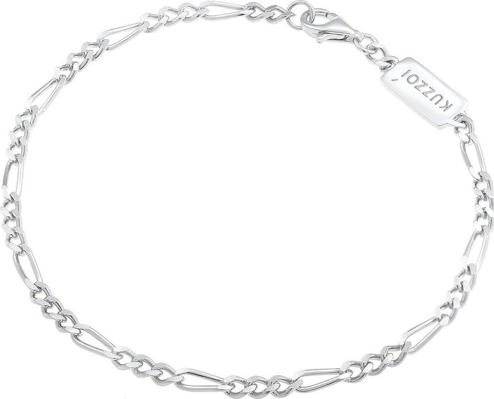 Immagine prodotto Kuzzoi Bracciale Basic, Figaro (19 cm, Argento 925)