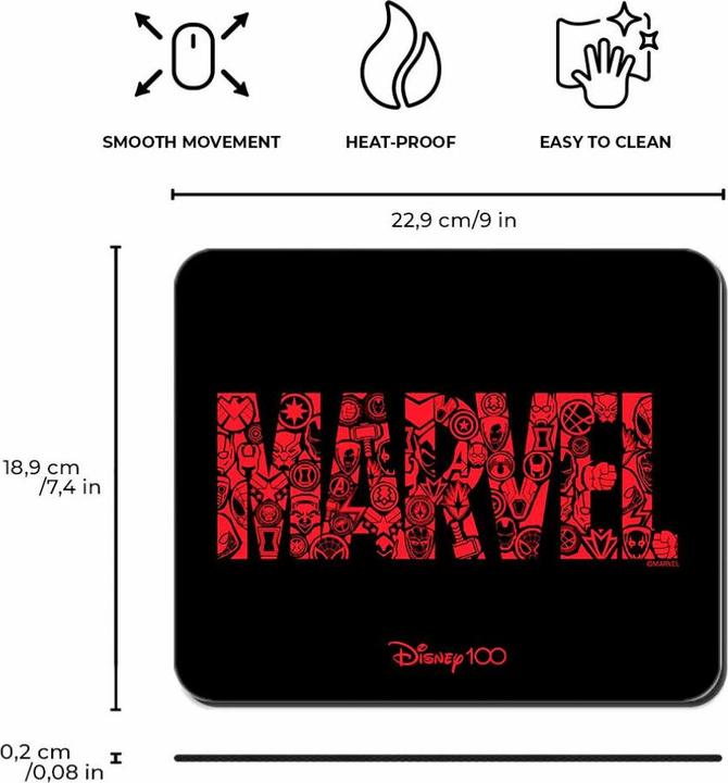 Produktbild Disney Marvel 100th Anniversario mouse pad (S)