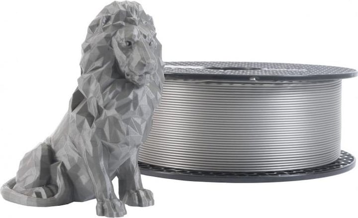 Produktbild Prusa Prusament PLA Galaxy Silver 1kg (PLA, 1.75 mm, 1000 g, Silber, Grau)