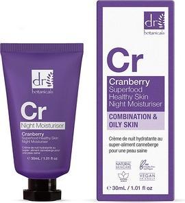 Actual product image Dr Botanicals Cranberry Superfood Night Moisturiser 60ml (60 ml, Night cream)