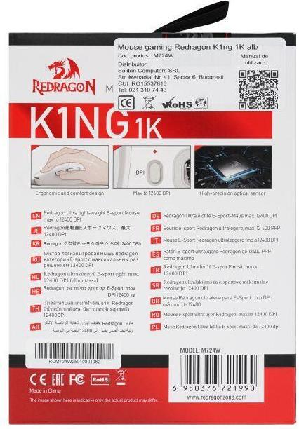 Immagine prodotto Redragon M724W-1K K1NG (Cablato)