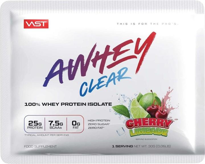 Immagine prodotto Vast AWHEY Clear Isolate (30 g, 1 x, Calce dolcissima, Ciliegio)