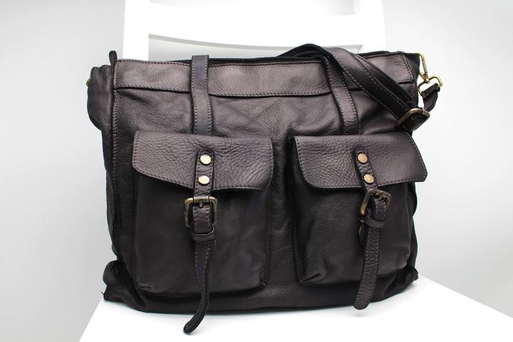 Produktbild Only-Bags.Store Ledertasche, grosse Tasche aus weichem Leder, Umhängetasche, braune Taschen