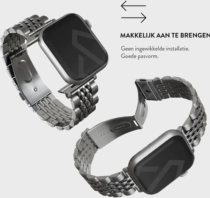 Produktbild Burga Apple Watch Band Chic Royal Silver 38mm / 40mm / 41mm (Roestvrij Staal)