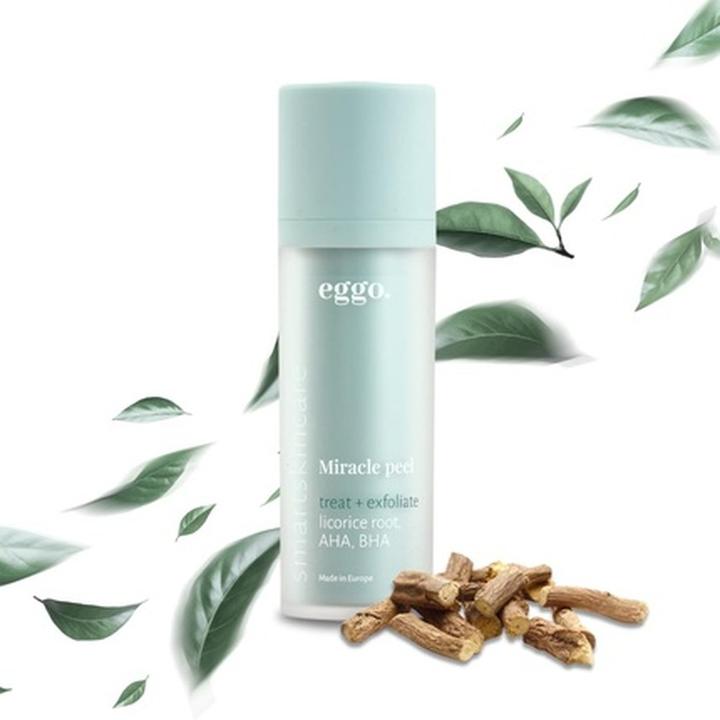 Actual product image Eggo Miracle Peel AHA BHA Peeling Serum for Oily Skin with Imperfections, Acne Scars, and Pore Minimizati (30 ml)