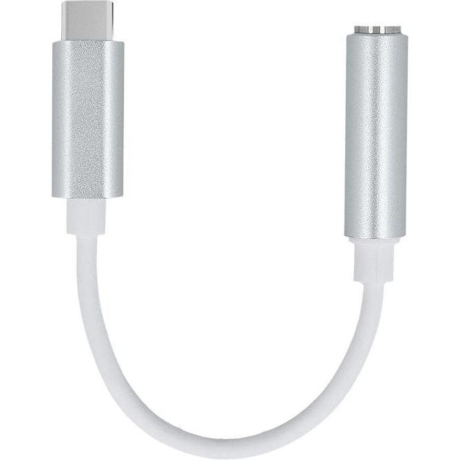 Thumbnail - Setty Adapter USB-C - Audiobuchse 3,5mm weiss, Mobilgerät Adapter, Weiss