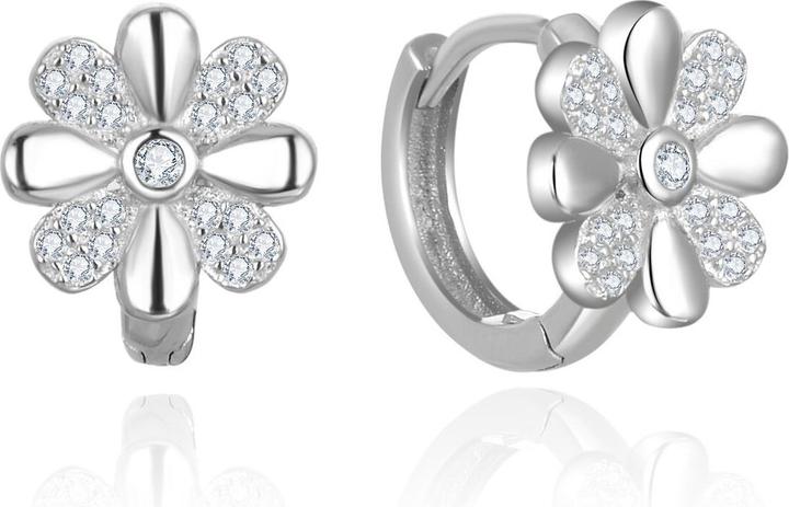 Actual product image Beneto Charming round earrings with zircons AGUP2621