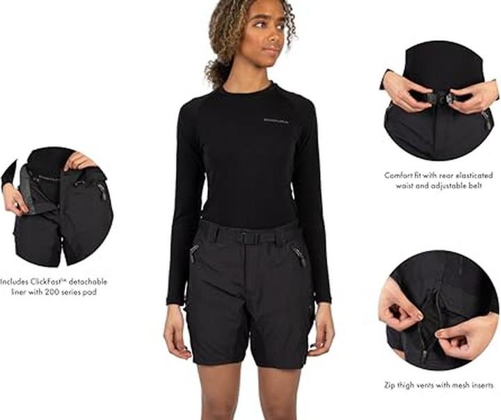 Immagine prodotto Endura Pantaloncini Hummvee da donna con pantaloncini interni (L)