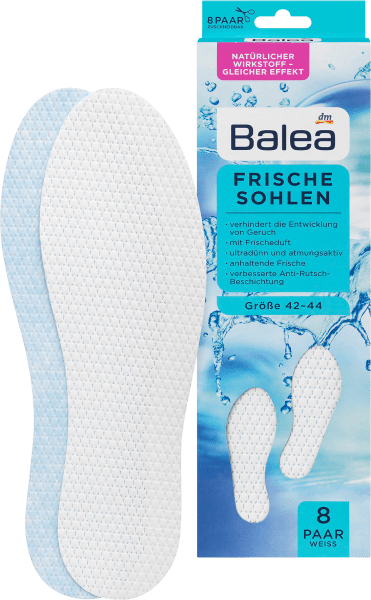 Produktbild dm Balea Frische Sohlen