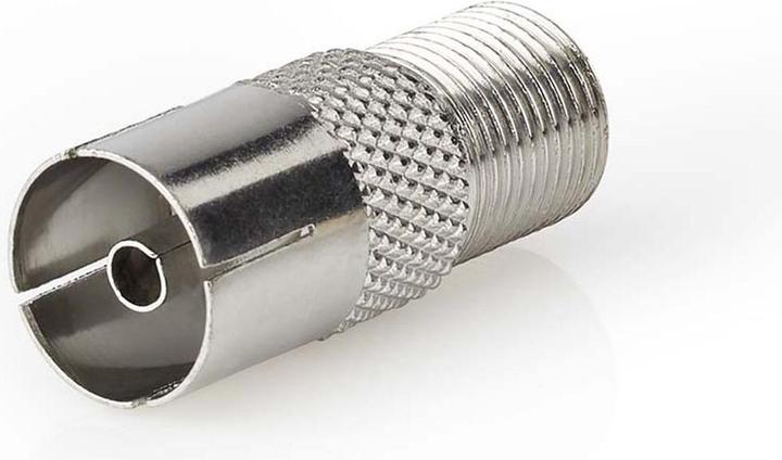 Image du produit Nedis Satellite & Antenna Adapter F Female IEC (Coax) Female Nickel Plated 75 Ohm Straight Metal Sil