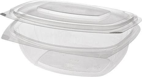 Actual product image Papstar Delicatessen and salad bowls with hinged lids "pure "l (50 x)