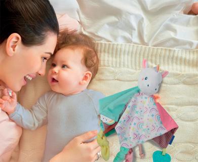 Produktbild Clementoni Baby-Kuscheltuch Einhorn