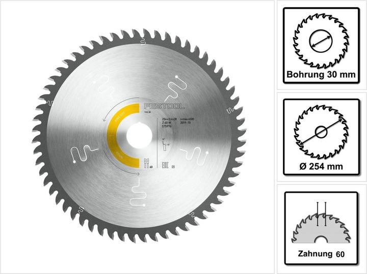 Productafbeelding Festool Cirkelzaagbladen met hardmetalen punt