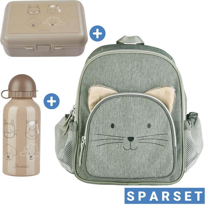 Produktbild Sterntaler Kinderkoffer & Kindertaschen 3er Set Rucksack, Brotdose & Trinkflasche
