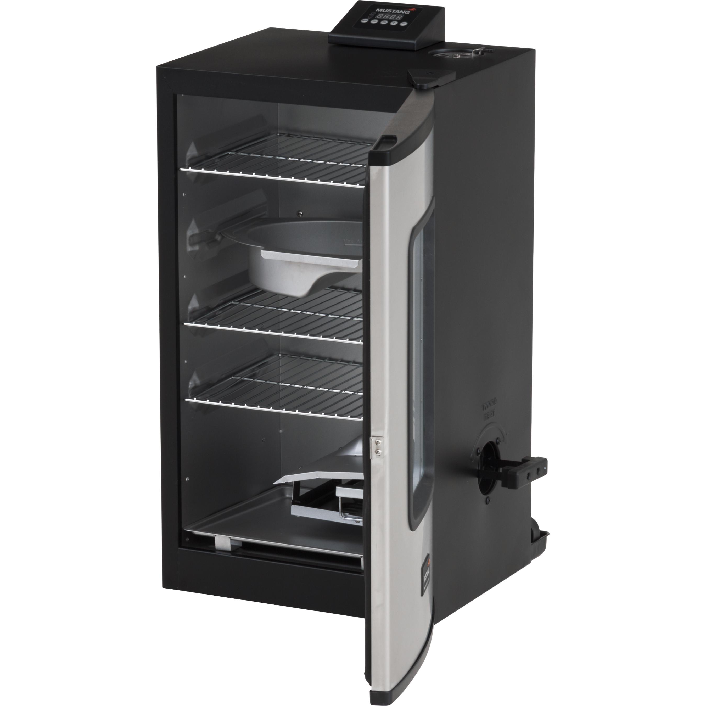 Mustang Electronic electric smoker, Miniforno, Argento, Nero