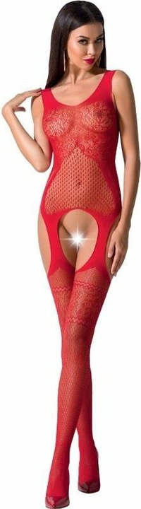 Immagine prodotto Passion Donna Bs061 Bodystocking Rosso Taglia Unica (Taglia unica)