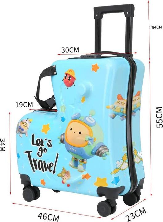 Produktbild Novidarte Kinder-Reisekoffer mit Sitz