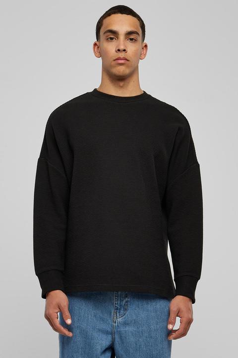 Actual product image Urban Classics Cut On Sleeve Naps Interlock Crew (M)