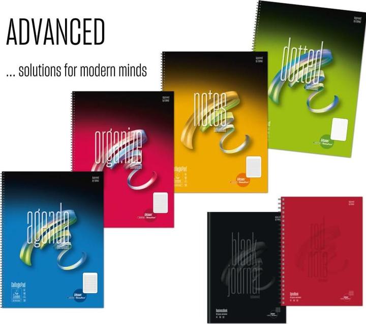 Actual product image Ursus Spiral book (A4, Checked, Hardcover)