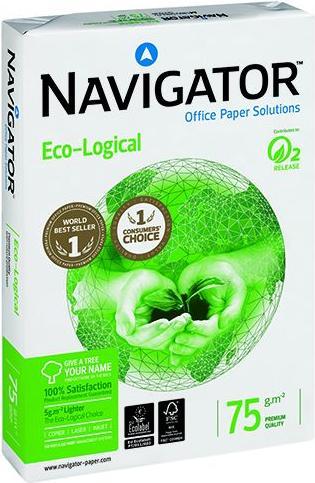 Navigator Copy paper Eco-Logical DIN A4 75 gsm 2,500 sheets maxi box (75 g/m², A4)