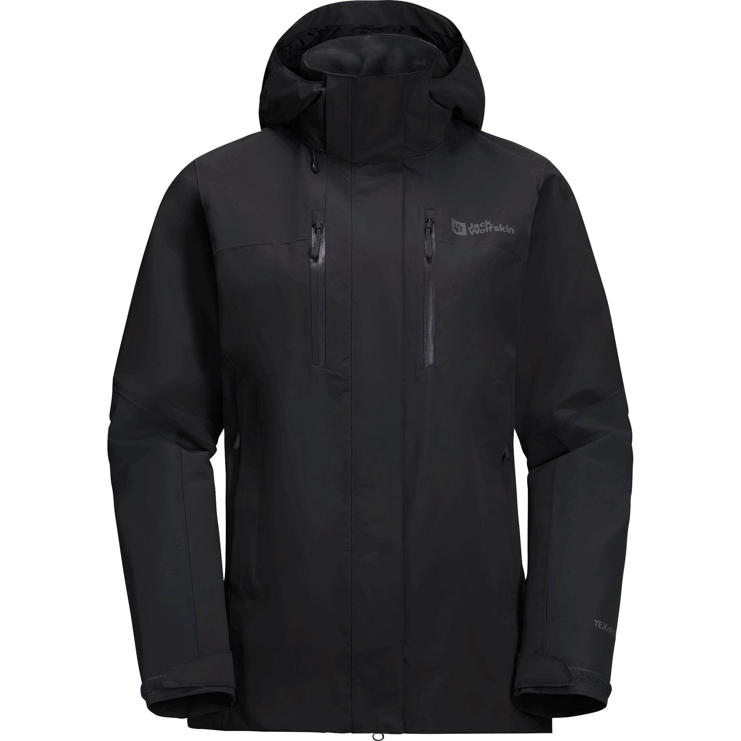 Jack Wolfskin, Damen, Jacke, Jasper 2l Jkt W (L), Schwarz, L