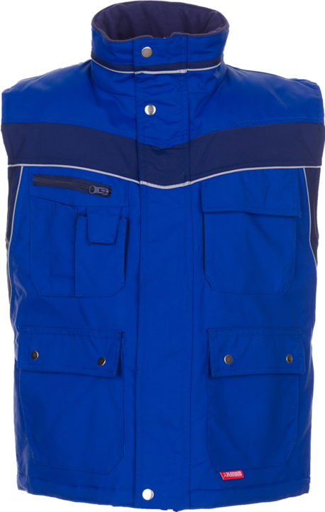Planam unisex Winterweste PLALINE kornblau, marine Grösse S (S)