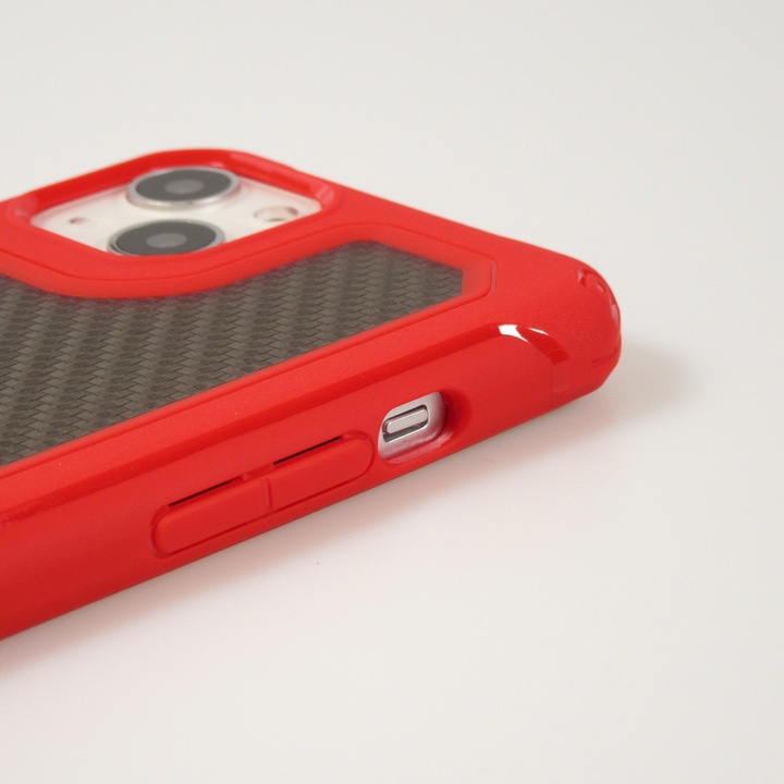Actual product image PhoneLook Coque Cover Military Élite avec dos en carbone semi-transparent (Apple iPhone 14)