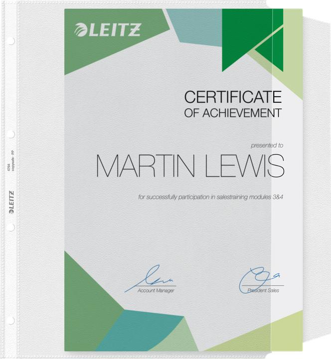 Produktbild Leitz L:Prosp.Hülle PP m.Klappe (A4, 50x)