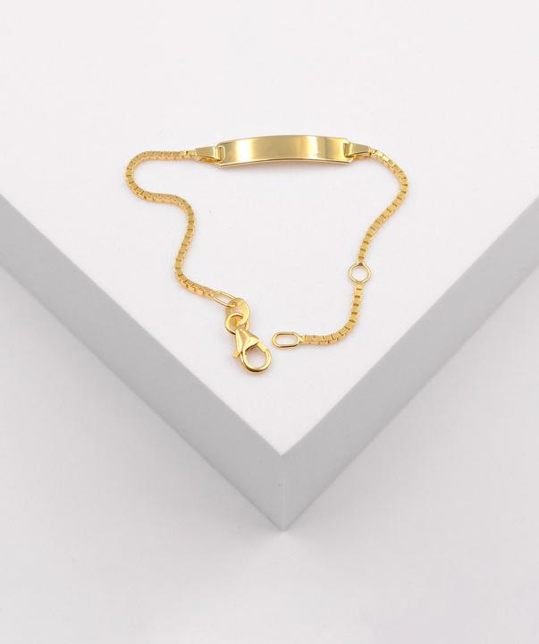 Image du produit Muau Bracelet plaquette (14 cm, Or jaune 750/18K)