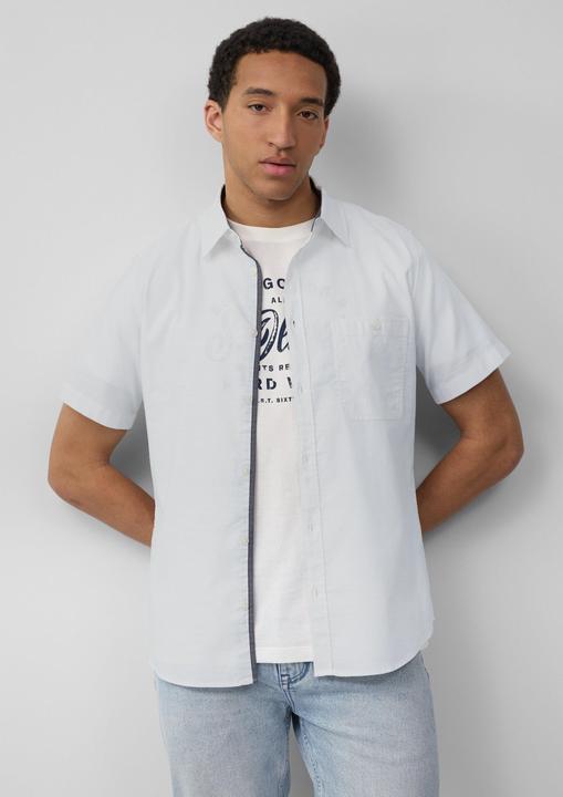 Image du produit S.Oliver Hemd Slim Fit: Kurzarm-Hemd aus Baumwollstretch mit Flammgarnstruktur (XXL)