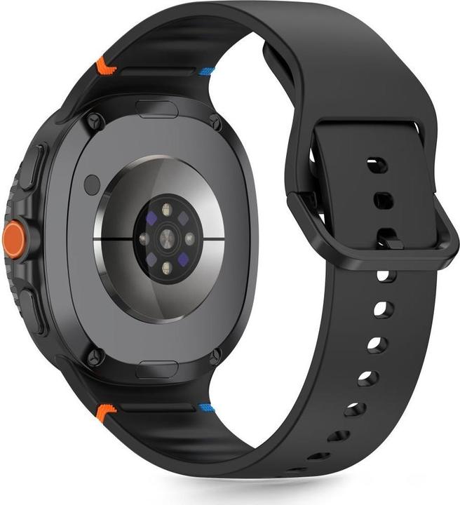 Actual product image Tech-Protect Silikonarmband für Samsung Galaxy Watch 40/44/46 mm - Schwarz (TPU (thermoplastic polyurethane))