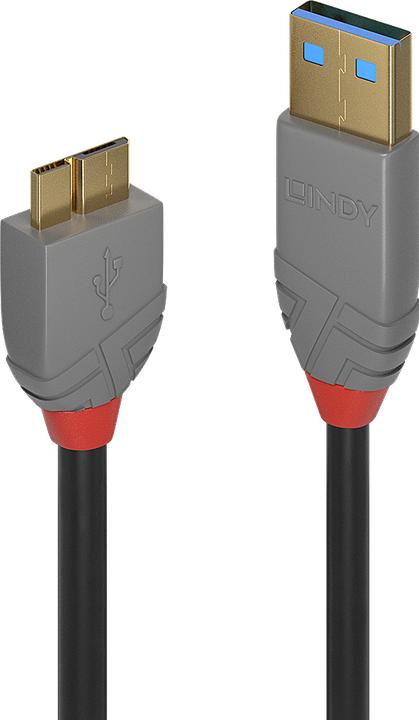 Actual product image Lindy USB A to Micro B (3 m, USB 3.0)