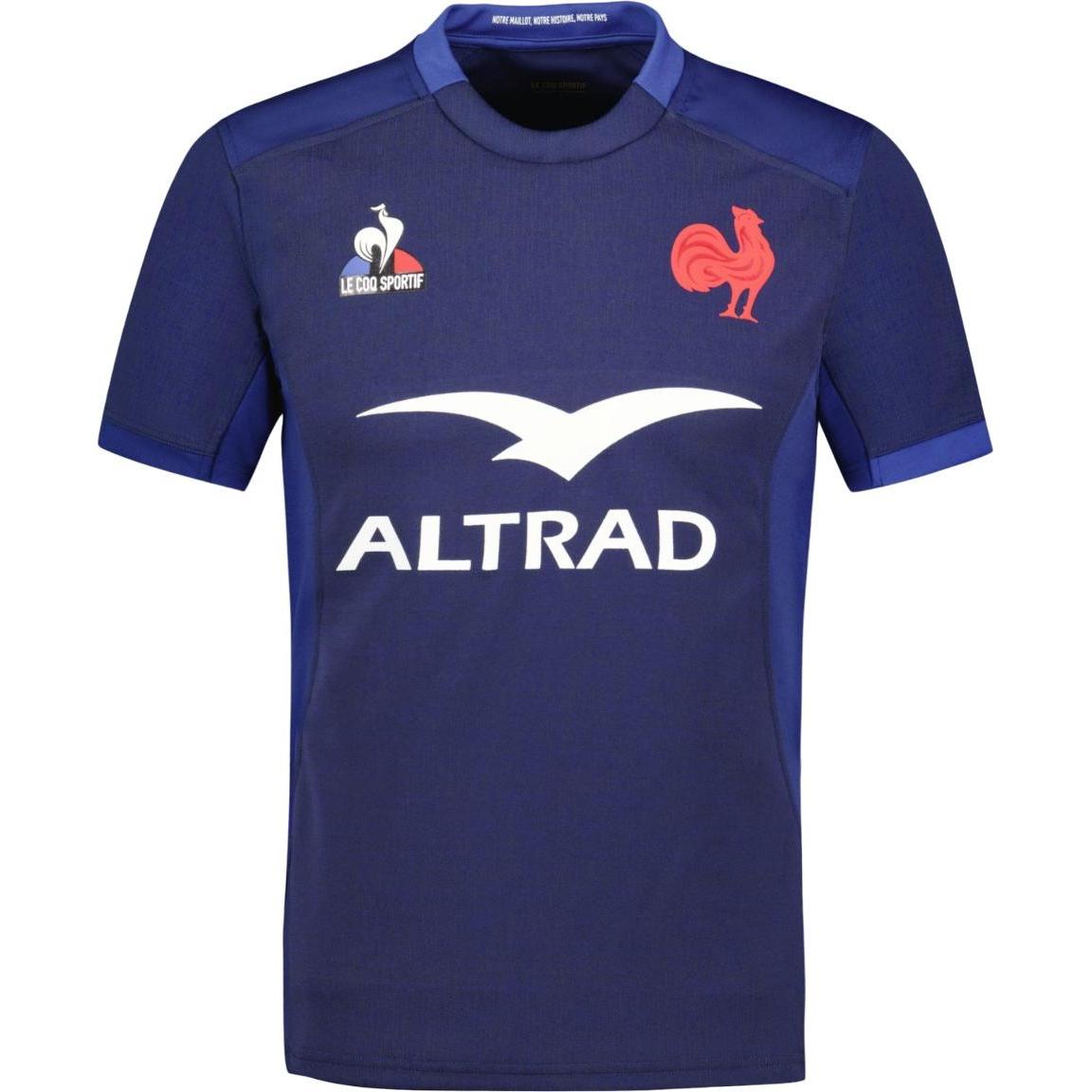 Le Coq Sportif, Herren, Sportshirt, replica heitrikot xv de frankreich 2023/24 (M), Blau, M